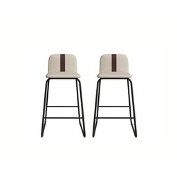 Kit 4 Banquetas Vegas Estilo Industrial Premium Área Gourmet Balcão Bar Sacada Hall Cor Bege/preto - 2