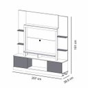 Ver imagem 3 de Estante para TV e Home Theater 2 Portas Miami Belaflex