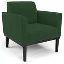 Ver imagem 6 de Sofá Namoradeira e 2 Poltronas Base Madeira Preto Maressa Veludo Verde - Ibiza