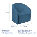 Ver imagem 5 de Kit Sofá Curvo Amsterdã 160cm e Poltrona Luiza Max Linho