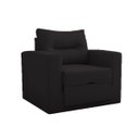 Ver imagem 1 de Poltrona-cama Marlene Solteiro - Veludo Preto