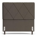 Ver imagem 3 de Cabeceira Cama Box Casal Mel 140cm com Frame Linho Marrom - Desk Design