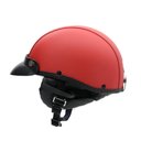 Ver imagem 2 de Capacete Coquinho Scooter Moto Elétrica Bike Couro Vermelho