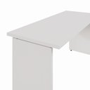 Ver imagem 6 de Mesa Escrivaninha em L F5 Office Moderno sem Gavetas MDP 150cm Cinza