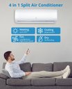 Ver imagem 5 de Takywep Ar-condicionado Split Inverter 9.000 Btus Frio/quente 115v Branco