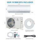 Ver imagem 7 de Takywep Ar-condicionado Split Inverter 9.000 Btus Frio/quente 115v Branco