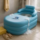 Ver imagem 2 de Banheira Inflavel Portatil Spa Termica com Encosto em Pvc Luxo para Banho de Gelo ou Quente Adulto I