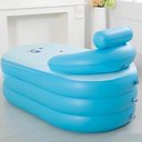 Ver imagem 4 de Banheira Inflavel Portatil Spa Termica com Encosto em Pvc Luxo para Banho de Gelo ou Quente Adulto I