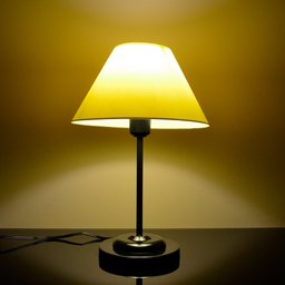 Abajur Slim Black´n Sun Luminária de Mesa Fino Quarto Sala – Base Preto Cúpula Amarelo - 5