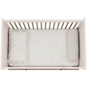 Ver mais imagens de Berço Americano Mini Cama com 2 Gavetas e Mosquiteiro Alegra S05 Off White Nogueira - Lyam Decor