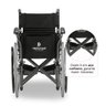 Cadeira de Rodas Dobrável Dellamed em Aço até 120kg D400 T44 5590 - 6