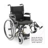Cadeira de Rodas Dobrável Dellamed em Aço até 120kg D400 T44 5590 - 5