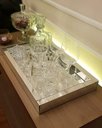 Ver imagem 4 de Bandeja Decorativa Espelhada Prata