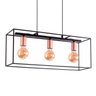 Lustre Pendente Quality Quadra 1360 Preto E27 Bivolt - 2