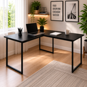 Ver imagem 1 de Escrivaninha em L para Computador e Notebook Max 90x150 cm - Preto