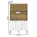 Ver imagem 2 de Kit de Cozinha 6 Portas Barcelona Supremo Ripado