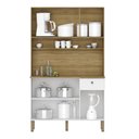 Ver imagem 3 de Kit de Cozinha 6 Portas Barcelona Supremo Ripado