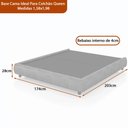 Ver imagem 3 de Cama Japonesa com Cabeceira Corea Seo Queen Linho Nobre Cinza - Sallar Home