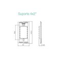 Ver imagem 4 de Conjunto Interruptor Paralelo + Tomada 20a 4x2 Sleek Margirius
