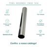Tubo em aço inox redondo 2" 50,80mm, tam:50cm AISI 304 premium TUBO METALON 50,80MM TUBOS INOX - 4