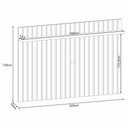 Ver imagem 4 de Painel Suspenso Link 2.0 Ripado Castanho para Tv até 70" - Hb Móveis