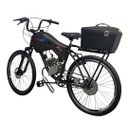 Ver imagem 1 de Bicicleta Rocket PRETO Motorizada Beach Freio Disco/suspensão BAÚ CARGO