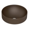 Cuba de Sobrepor Lavatório Redonda 40x40cm Marrom Fosco - L.1050.22 - 1