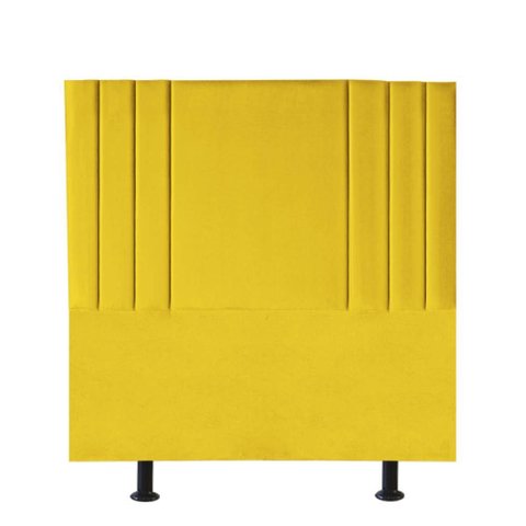 Cabeceira para Cama Box Solteiro 90 Cm Grécia:amarelo