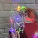 Ver imagem 4 de Pisca Pisca Cascata Natal 3 Metros Led Natalino Rena Estrela Fio de Fada Controle 8 Modos Iluminaçao