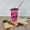 Copo De Tererê Chimarrão Gelado 450ml Copo Para Tererê De Plástico Com Tampa Rosa - 2