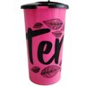 Copo De Tererê Chimarrão Gelado 450ml Copo Para Tererê De Plástico Com Tampa Rosa - 1