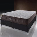 Ver imagem 3 de Cama Box Baú Queen Bipartido Preto + Colchão Molas Ensacadas Zidi Orlando 158x198x72cm