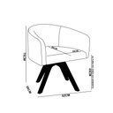 Ver imagem 4 de Poltrona Sala Industrial Champanhe Kit 2 Arielle Veludo Cotelê D03 - D’Rossi