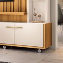 Ver imagem 4 de Estante Home Theater Ambiente Titan Cinamomo Off White - HB Móveis