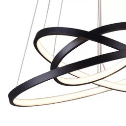 Lustre Pendente Quality Montreal 1303 Led Bivolt Preto - 3