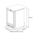 Ver imagem 3 de Champanheira Top Light-In 100 Preto Fosco Porta Invertida 127 V