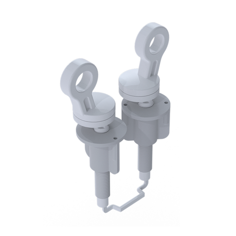 10 Unidades Jogo de Parafuso para Assento Sanitário Calypso Cor Branco Durín