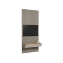 Ver imagem 2 de Painel Ripado Modular 141cm Ozero Mdp/mdf Nicho Arredondado Gris/tauari Fosco G77 - Gran Belo