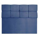 Ver imagem 3 de Cabeceira Solteiro 90cm Nina Suede Azul Marinho Slk Decor Cabeceira Nina