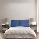 Ver imagem 2 de Cabeceira Solteiro 90cm Nina Suede Azul Marinho Slk Decor Cabeceira Nina