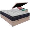 Ver imagem 1 de Cama Box Baú e Colchão Airtech 150 Espuma D45 Viúvo Ortobom Viúvo Bege