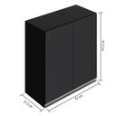 Ver imagem 5 de Armario 02 Portas com Puxador- Preto