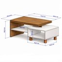 Ver imagem 6 de Mesa de Centro Lima Cinamomo com Off-white - Bechara