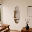Ver imagem 3 de Espelho Orgânico 70x30 E05 Decoração Lapidado Design Moderno Luxo Closet Quarto Sala Banheiro