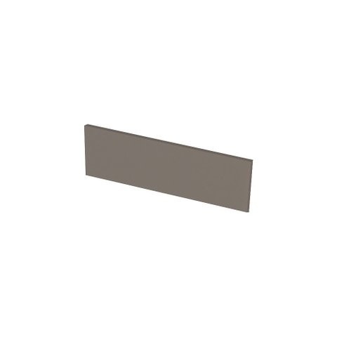 Rodapé Balcão 45,5 Cm Canto Oblíquo/fechamento Lateral Connect Henn - Duna/cristal