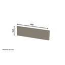 Ver imagem 2 de Rodapé Balcão 45,5 Cm Canto Oblíquo/fechamento Lateral Connect Henn - Duna/cristal