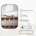 Ver imagem 3 de Kit 4 Bancos Alto Tamborete para Balcão Junco Argila Àrea de Lazer Ilha Bancada bar churrasqueira