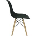 Ver imagem 2 de Kit 3 Cadeiras Charles Eames Eiffel Wood Design - Preta