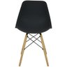 Kit 3 Cadeiras Charles Eames Eiffel Wood Design - Preta - 4