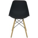 Ver imagem 4 de Kit 3 Cadeiras Charles Eames Eiffel Wood Design - Preta